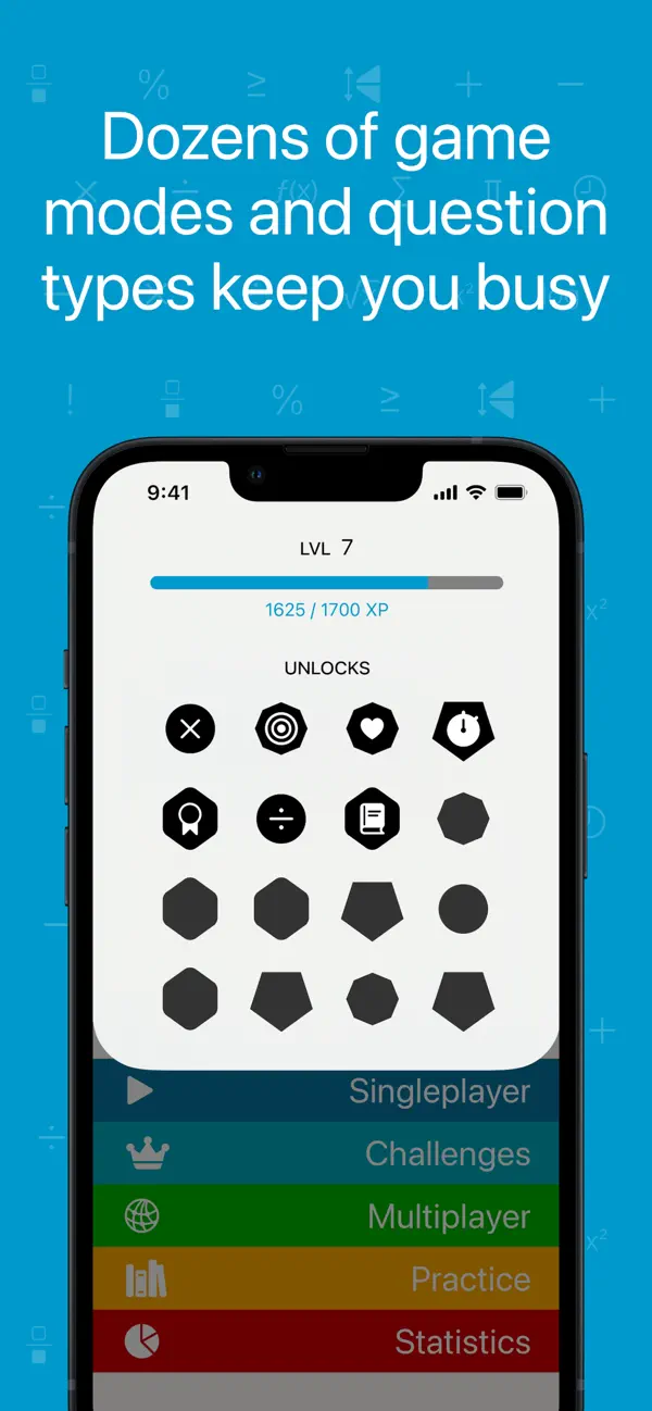 Unlockable content in Mathical
